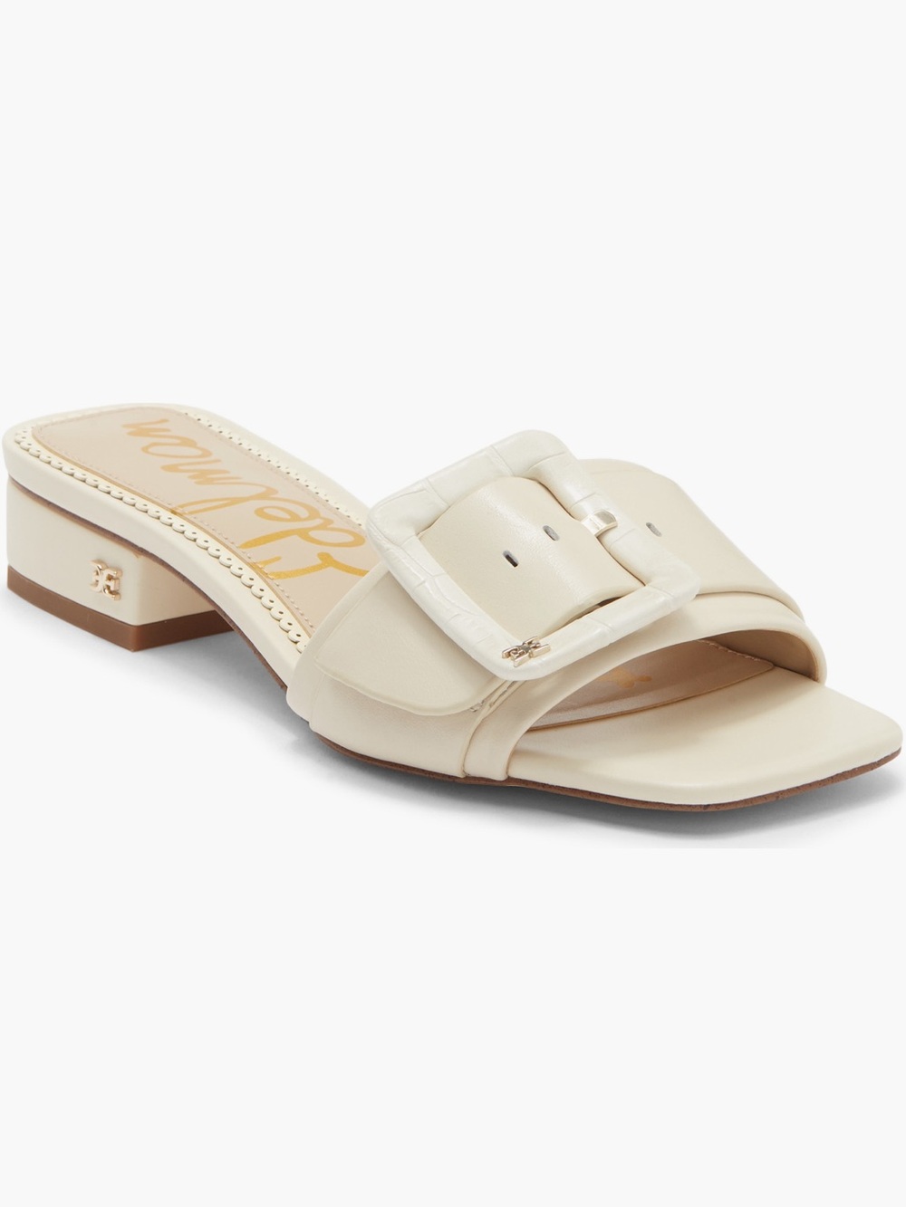 Sam Edelman Buckle Low Heel Slide Sandals